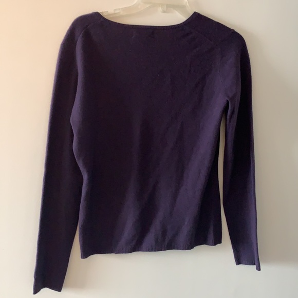Sutton Studio 100% Cashmere V Neck Sweater M - Picture 3 of 8